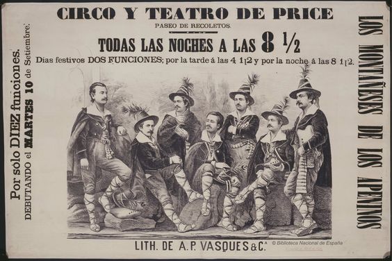 Los montañeses de los Apeninos. Circo Price — Dibujos, grabados y fotografías  1876.jpg